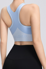 Women's U-Neck Sleeveless Sports Bra.