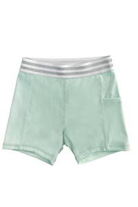 Kids high elasticity sport shorts.