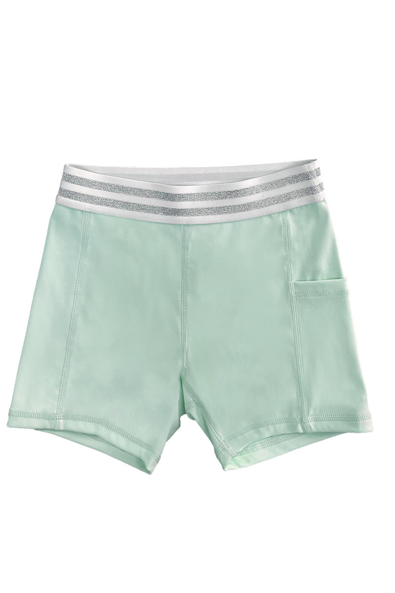 Kids high elasticity sport shorts.