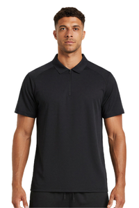 Men's Sun Protection Half-Zip Polo Collar Tennis T-Shirt