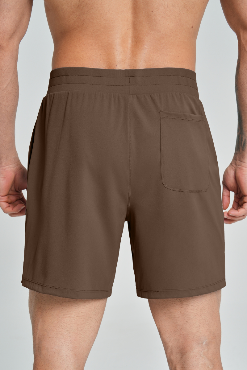 Men's Brushed Side Pocket Casual Sport Shorts