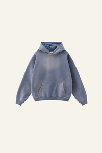 Men's Athletic Vintage distressed Gradient  Color Hoodie