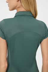 Women Mid-Length Waist Thin Ice Breathable Tennis Sports Yoga Short-Sleeved Dresses