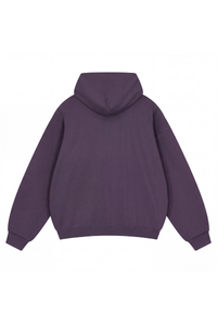 Unisex Fall Relaxed Drop Shoulder Full Zip Hooded Jacket