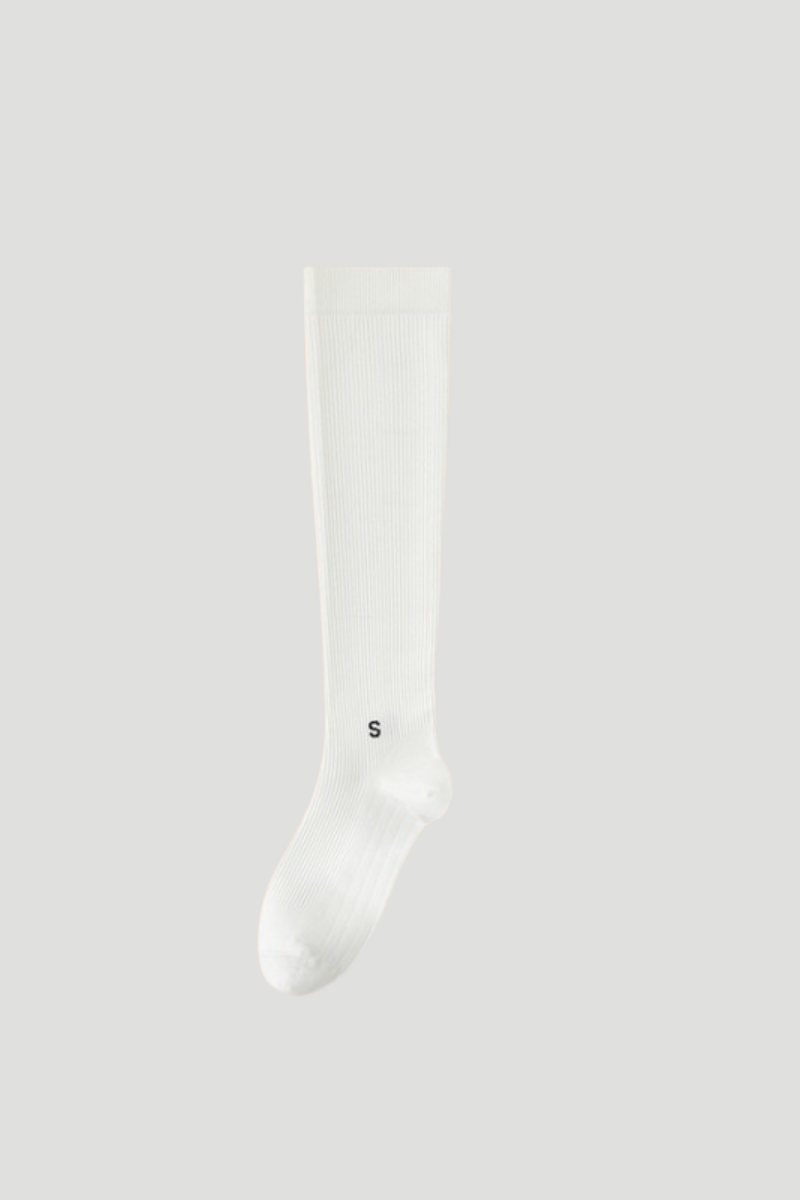 Women's Summer 100% Slimming Solid Athletic Knee-High Socks