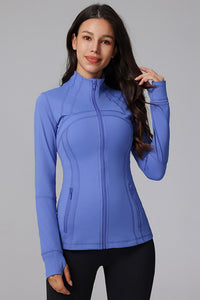 Women's Light Weight Slim Fit Sports Zipper Jacket