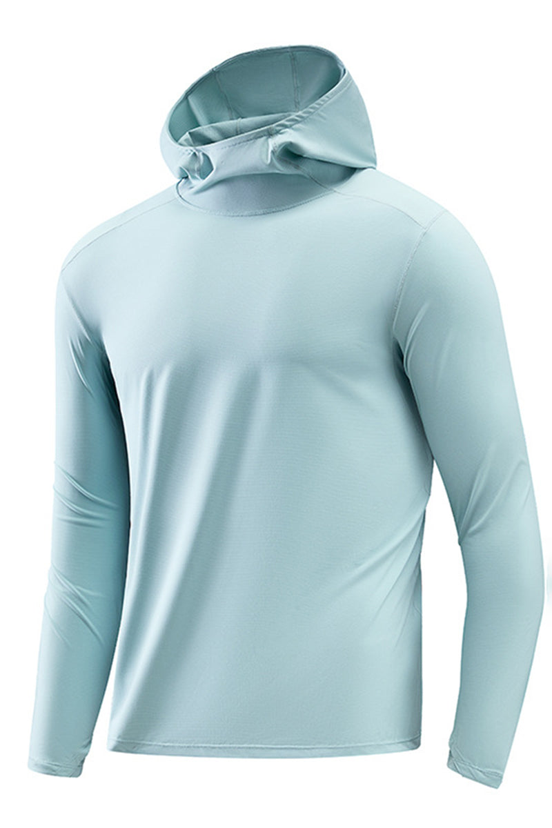 Men Loose Quick-Dry Stretch Running Training Hoodie