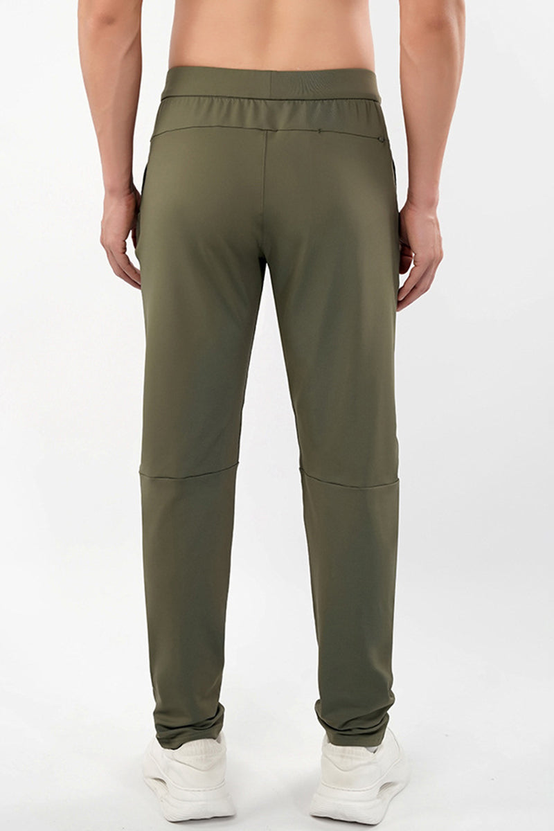 Men High-Waist Comfort Stretch Outdoor Running Training Pants