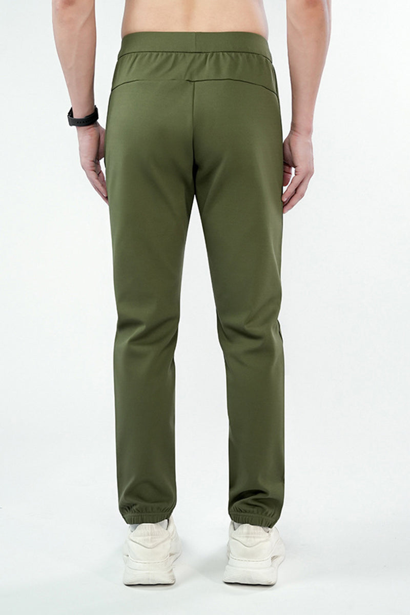 Men High-Waist Warm Quick-Dry Outdoor Running Training Pants