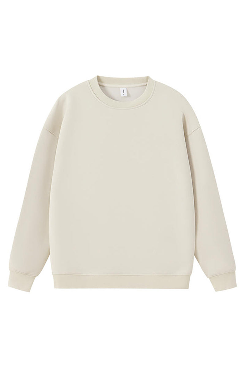 Men Heavyweight Cotton-Blend Crewneck Sweatshirt