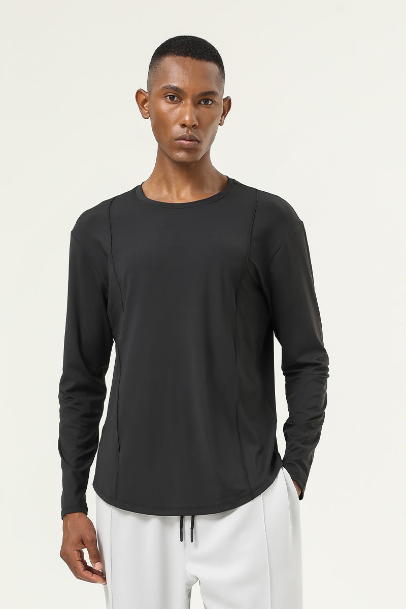 Men'S High-Elastic Training Long-Sleeved Top