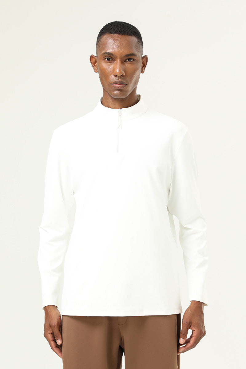 Men'S Half-Zip Sports Long-Sleeved Shirt