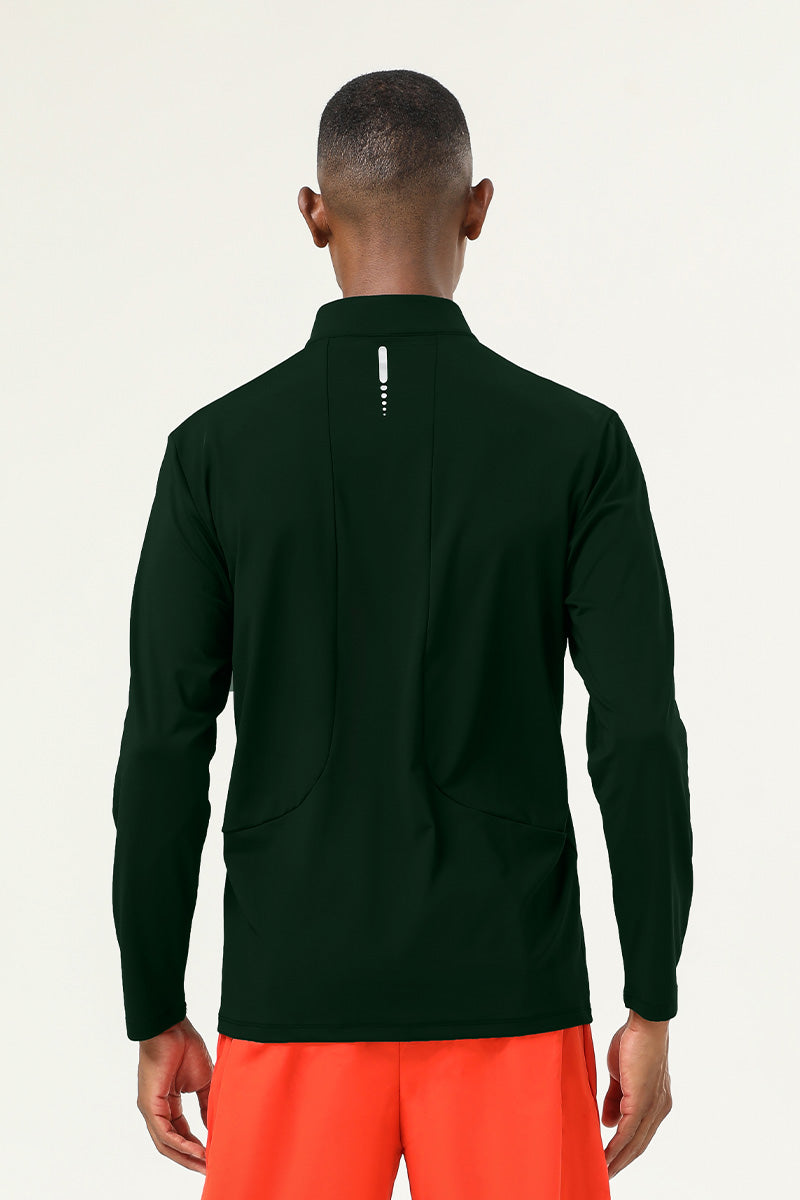 Men'S Half-Zip Sports Long-Sleeved Shirt