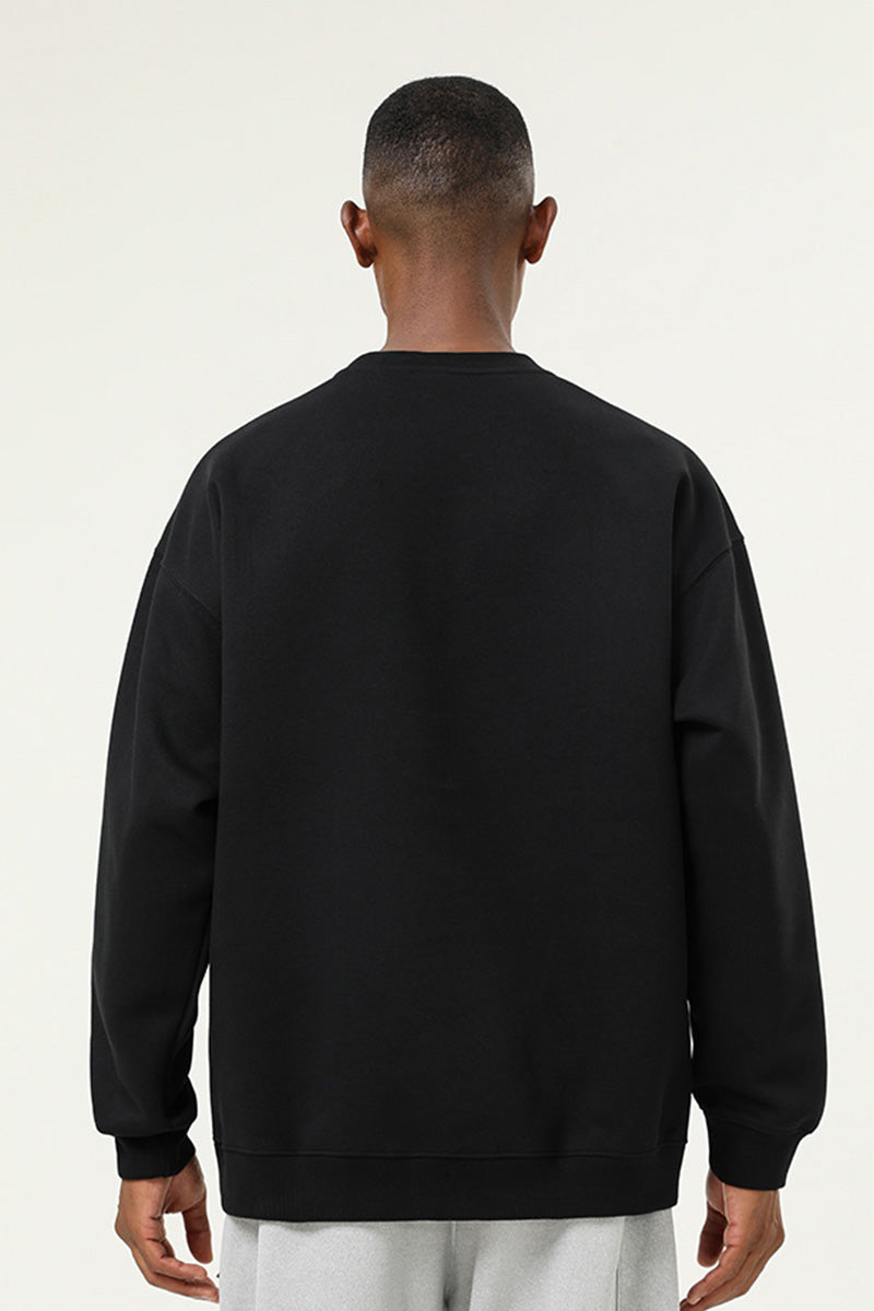 トップス C.E. BLACK ROOM CREW NECK XL Crewneck Sweater With Side Diagonal Zipper Detail [Black