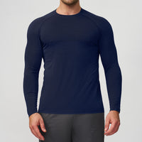 Men's Seamless Quick-Dry Athletic Long Sleeve T-shirt