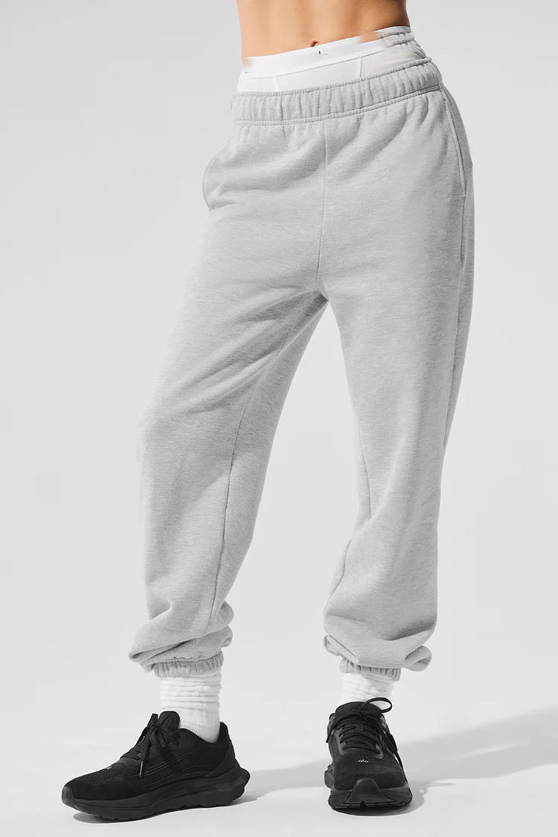 Women Relaxed Fit Cuffed Ankle Cotton Sweatpants