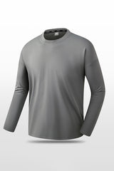 Men Solid Quick-Dry Outdoor Training Long Sleeve Top