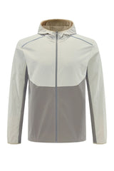 Men Hooded Quick-Dry Water-Resistant Training Workout Running Jacket