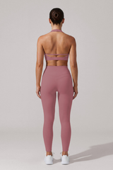 Women's Halter Cutout Back & Leggings 2Pcs Sports Yoga Set