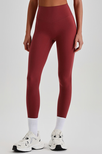 Women's Athletic High Waist No Front Seam Yoga Leggings