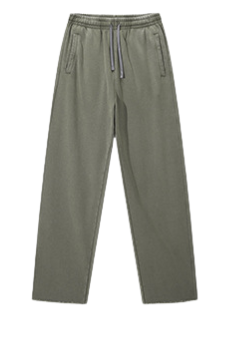 Heavy-duty, water-wash casual athletic pants