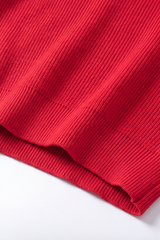 Women's Winter Christmas Color Block Bow Loose Knit Sweater