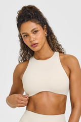 Women's High-Stretch Cutout Back Padded Sports Top