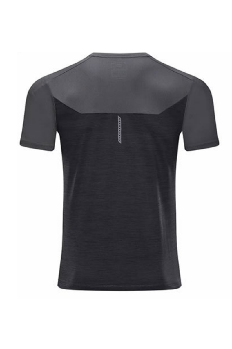 Men's Spliced Quick Dry Sports Short Sleeve T-shirt