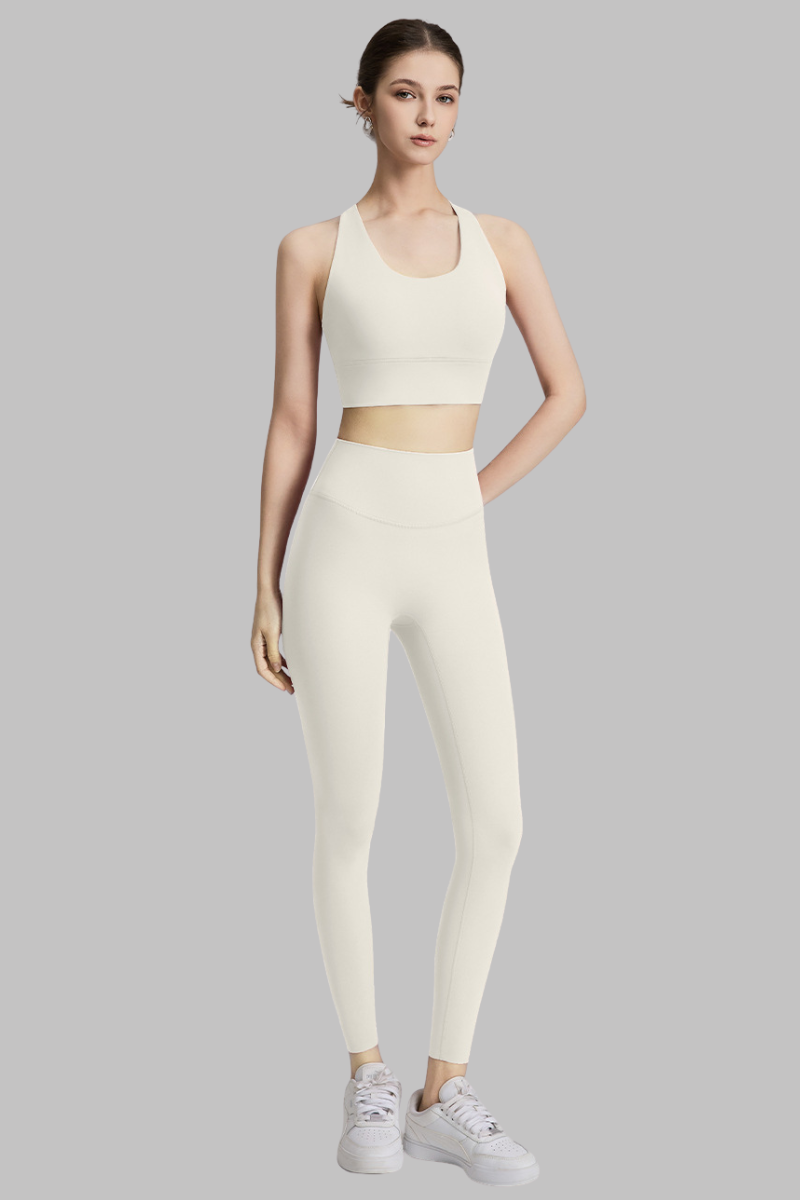 Women's Wide Strap Bra and High-Waisted Leggings 2-Piece Sets