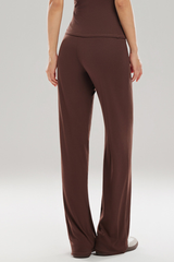 Women’s Drawstring Waist Relaxed Straight Leg Yoga Pants