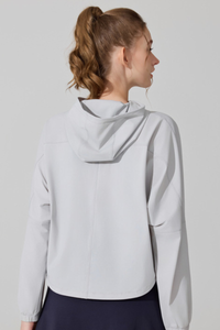 Women's Cool Touch Hooded Sun Protection Cropped Jacket