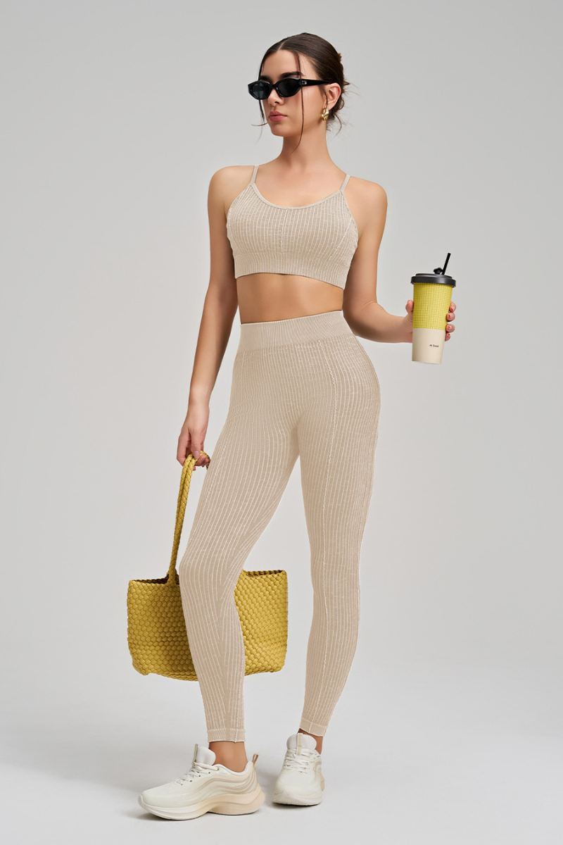 Seamless Peach Butt Yoga Pants Set