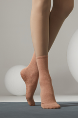 Women's Ribbed Crew Yoga Grip Five-Toe Socks