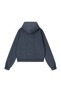 Unisex Fall Washed Vintage Boxy  Comfort Color Hooded Jacket