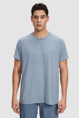 Men's Summer Seamless Mesh Quick-Dry Breathable Tee