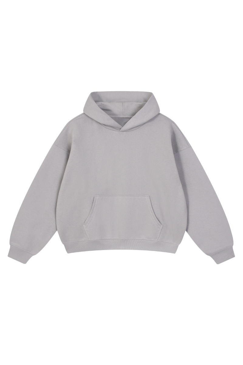 Unisex Fall Fleece Drop Shoulder Pullover Hooded Sweatshirts