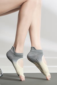Women's Ombre Gradient Open-Toe Yoga Grip Five-Toe Socks