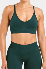 Women's Cross Back Seamless Yoga Bra