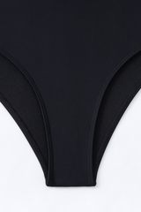 Women's One Shoulder Asymmetric Long Sleeve Swimsuit