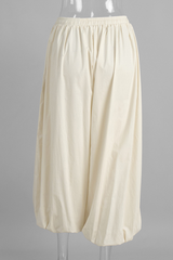 Wide-leg, relaxed, lantern-style pants