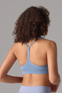 Women's Athletic Y‑Strap Back Thin Straps Sports Bra