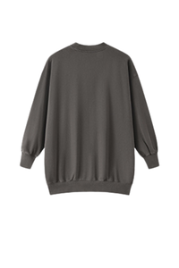 Women's Fall 100% Cotton Drop-Shoulder Long Sweatshirt Dress