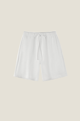 Unisex 380G Cotton Sweat Shorts - Solid Straight Drawstring Joggers