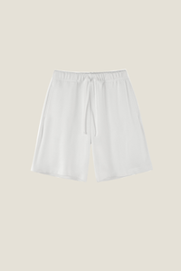 Unisex 380G Cotton Sweat Shorts - Solid Straight Drawstring Joggers