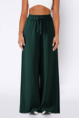Straight-leg casual pants