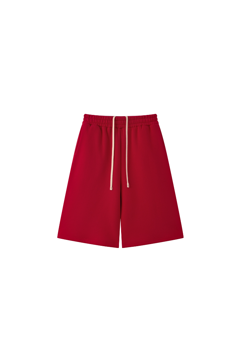 Men's Fleece Lined Drawstring Loose Casual Five Inch Shorts