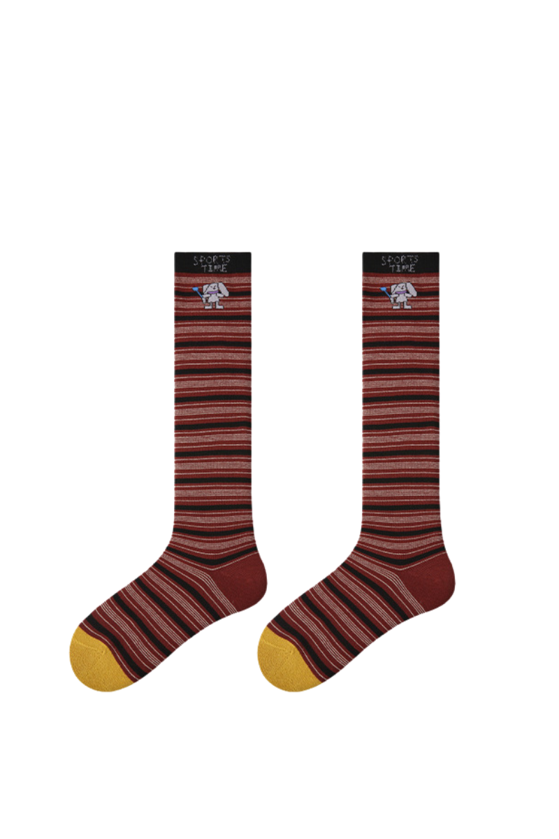 Women's Y2K Preppy Argyle Knee-High Warm Winter Socks