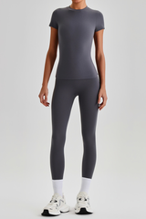 Women's Bare Feel  High Stretch T-shirt & Yoga Leggings Set