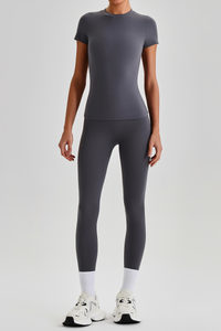 Women's Bare Feel  High Stretch T-shirt & Yoga Leggings Set