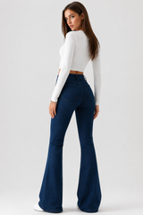 Women's High Waist Stretch Slim Flare Jeans